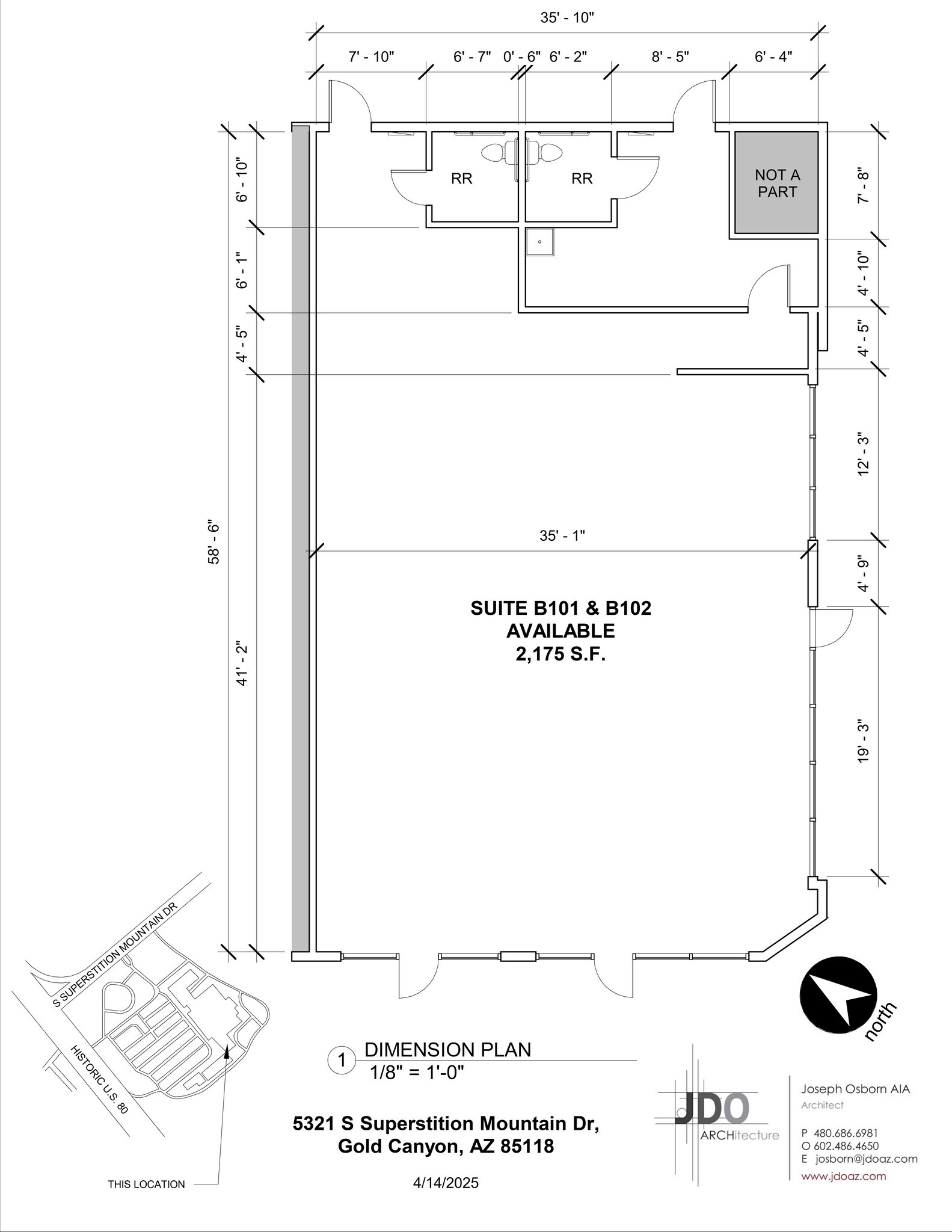US60 & Superstition Mountain dr, Gold Canyon, AZ à louer Plan de site– Image 1 sur 1