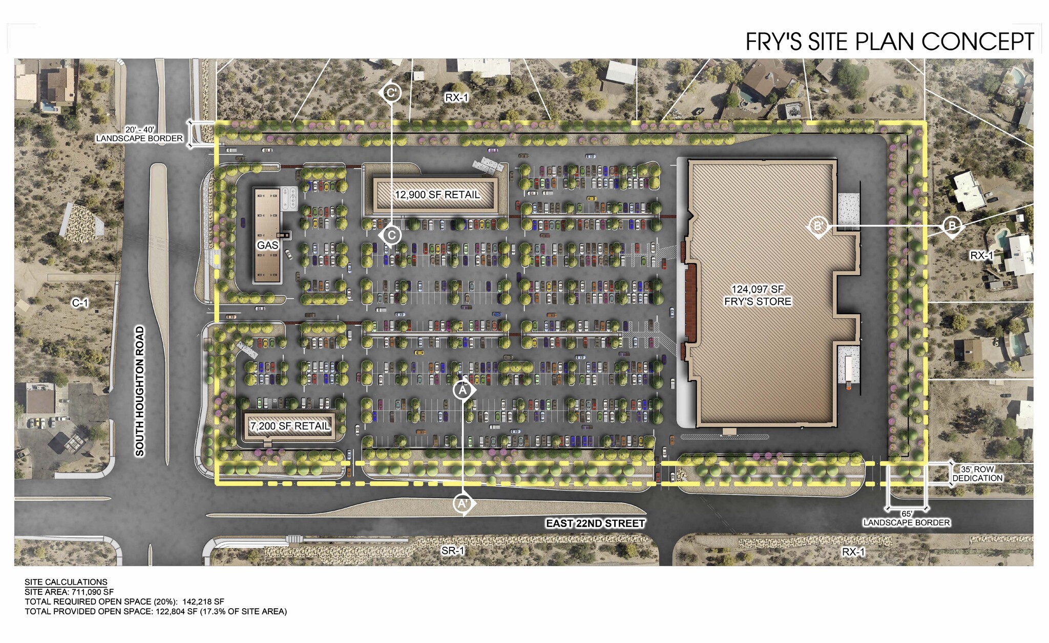 1143 S Houghton Rd, Tucson, AZ à louer Plan de site– Image 1 sur 1