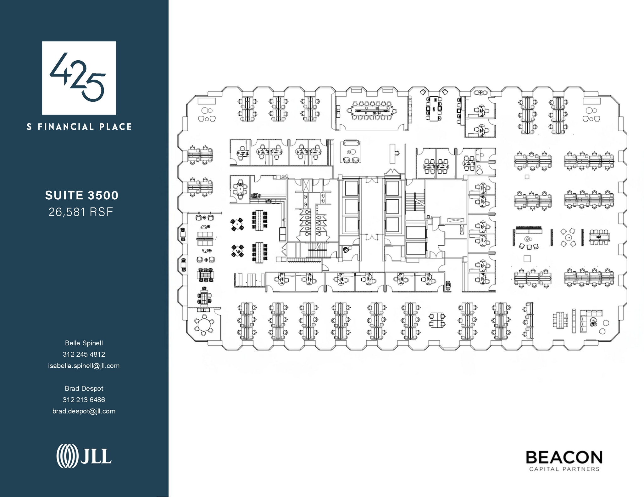 425 S Financial Pl, Chicago, IL à louer Plan d’étage– Image 1 sur 7