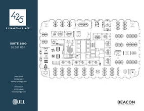 425 S Financial Pl, Chicago, IL à louer Plan d’étage– Image 1 sur 7
