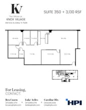 3001-3003 Knox St, Dallas, TX à louer Plan d’étage– Image 1 sur 1