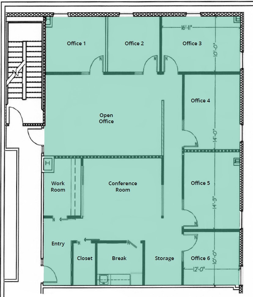 400 Market St, Chapel Hill, NC à louer Plan d’étage– Image 1 sur 1