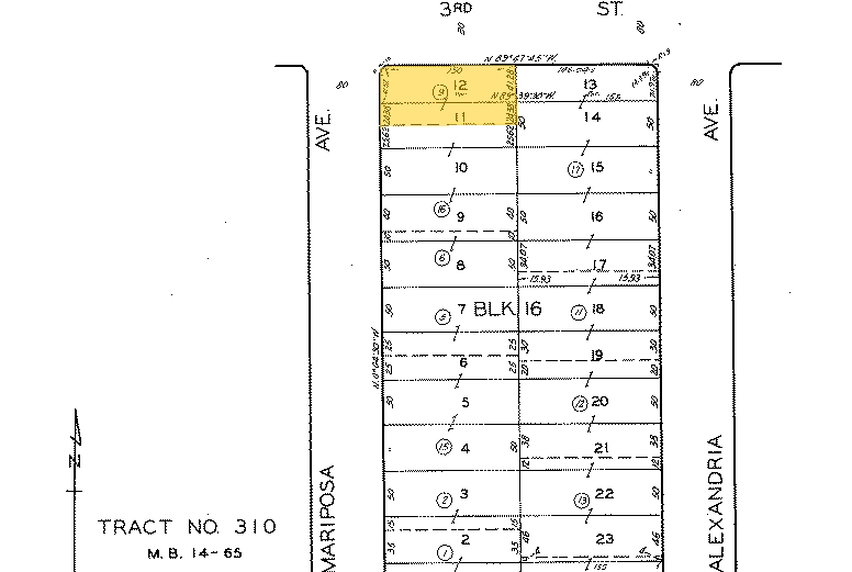 300-302 S Mariposa Ave, Los Angeles, CA à louer - Plan cadastral – Image 2 sur 34