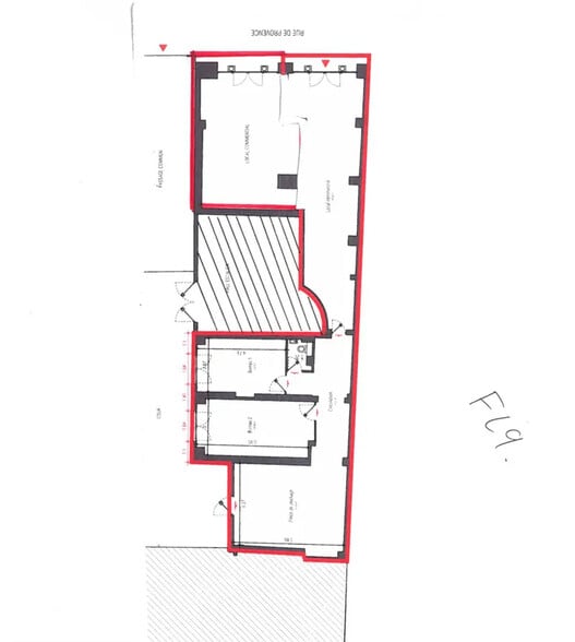 Local commercial dans Paris à louer - Plan d’étage – Image 3 sur 3
