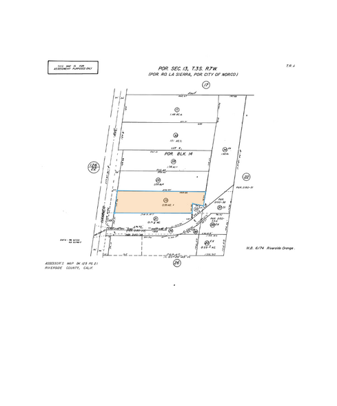 1665 Hamner Ave, Norco, CA à louer - Plan cadastral – Image 1 sur 1