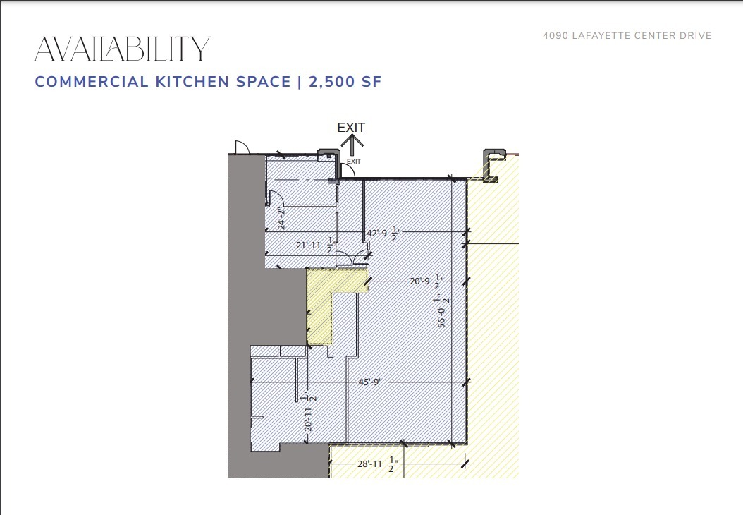 4090 Lafayette Center Dr, Chantilly, VA à louer Plan d’étage– Image 1 sur 1
