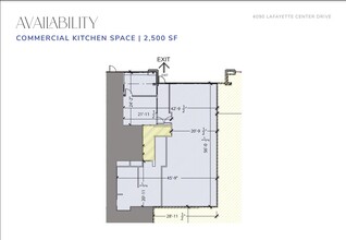 4090 Lafayette Center Dr, Chantilly, VA à louer Plan d’étage– Image 1 sur 1