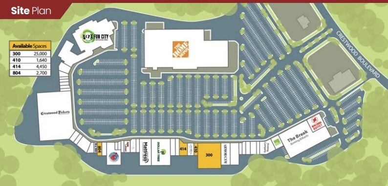 7001 Crestwood Blvd, Birmingham, AL à louer Plan de site– Image 1 sur 1
