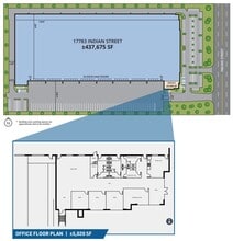 17783 Indian St, Moreno Valley, CA à louer Plan d’étage– Image 1 sur 1