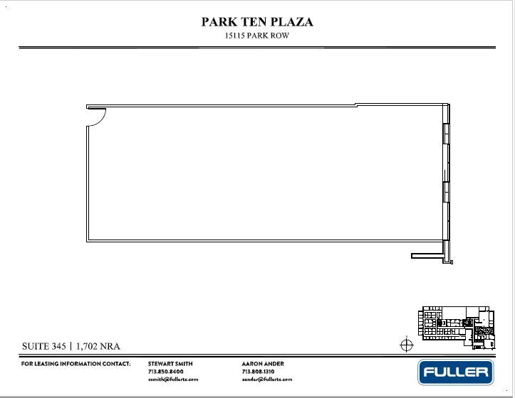 15115 Park Row, Houston, TX à louer Plan d’étage– Image 1 sur 1