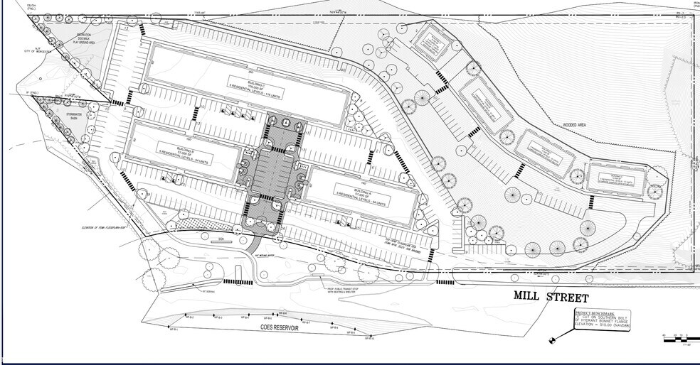 195 Mill St, Worcester, MA à vendre - Plan de site – Image 1 sur 5