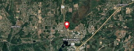 County Road NN, Mukwonago, WI - VUE AÉRIENNE vue de carte