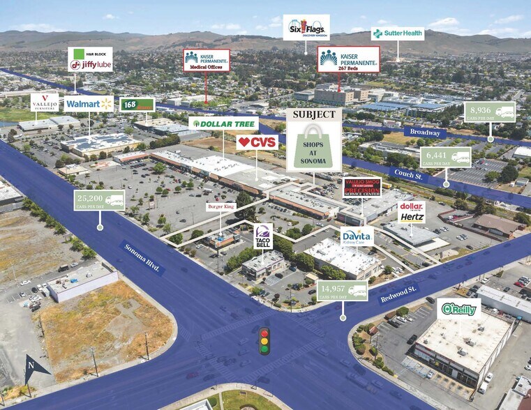 3612-3672 Sonoma Blvd, Vallejo, CA à vendre - Photo de l’immeuble – Image 3 sur 9