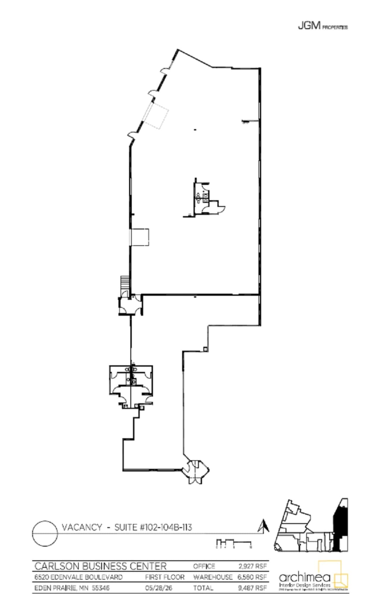 6520-6532 Edenvale Blvd, Eden Prairie, MN à louer Plan d’étage– Image 1 sur 1