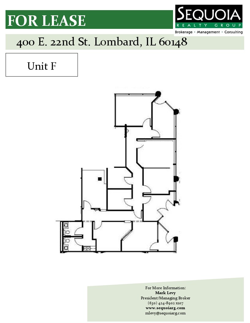 400 E 22nd St, Lombard, IL à louer Plan d’étage– Image 1 sur 1