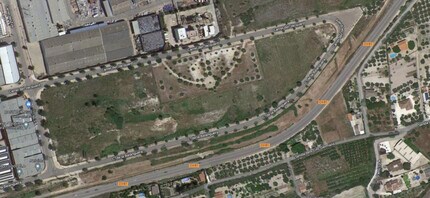 Ontinyent - Vue aérienne vue de carte