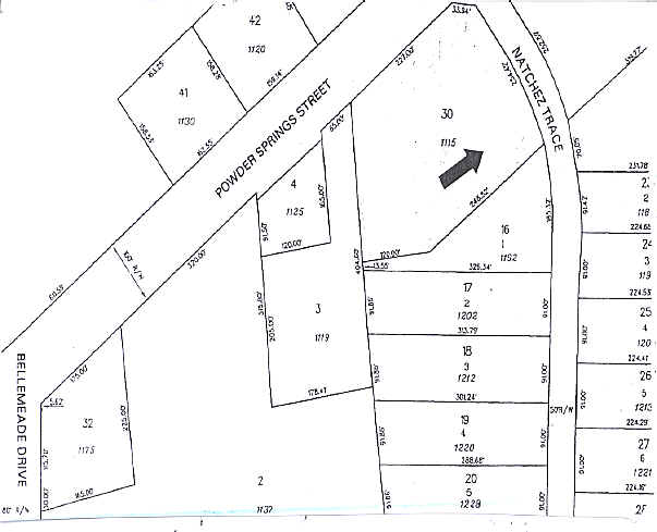 1115 Powder Springs Rd SW, Marietta, GA à louer - Plan cadastral – Image 2 sur 12