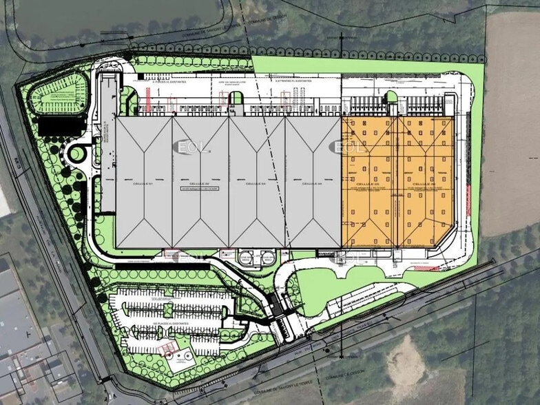 Industriel/Logistique dans Savigny-le-Temple à louer - Plan de site – Image 2 sur 4