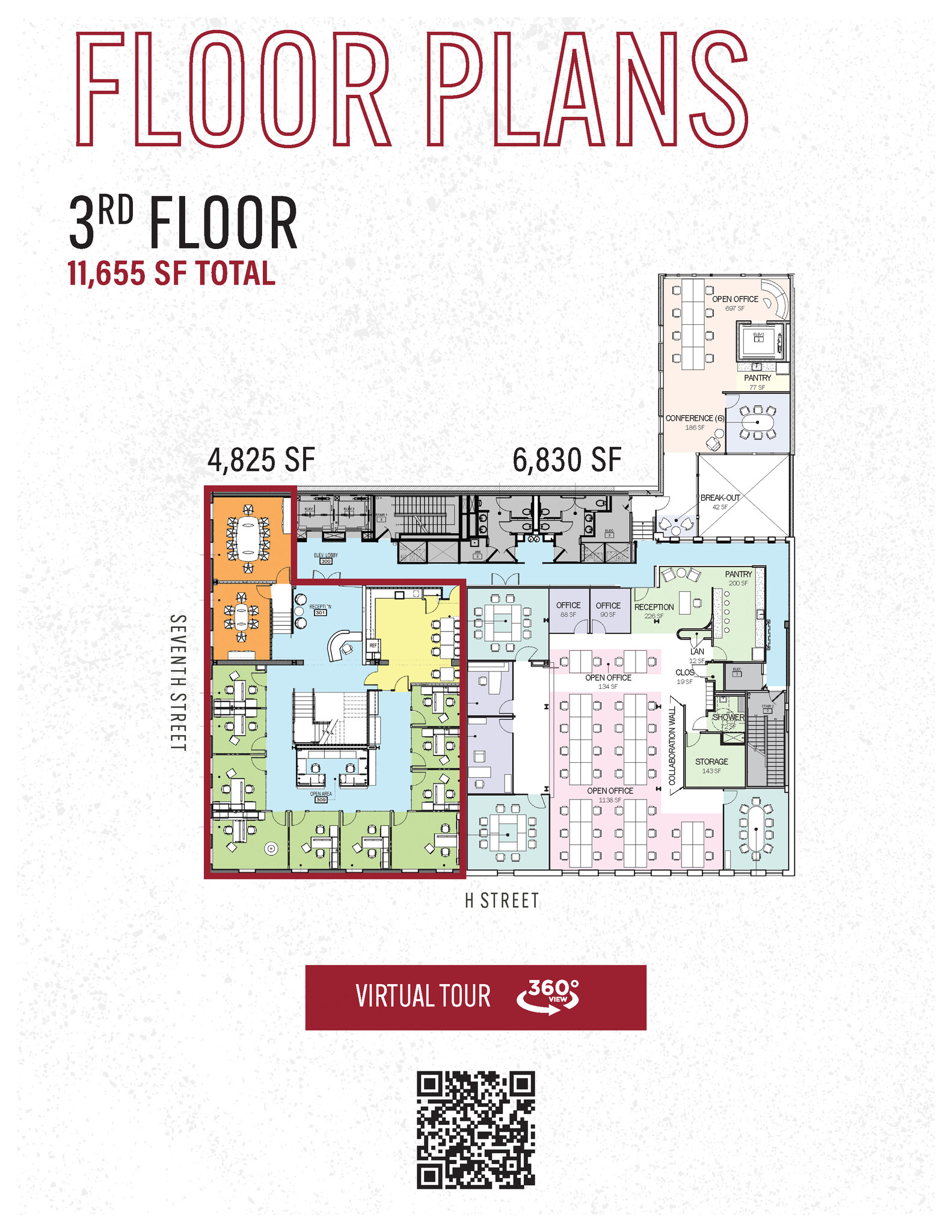 801-803 7th St NW, Washington, DC à louer Plan d’étage– Image 1 sur 13