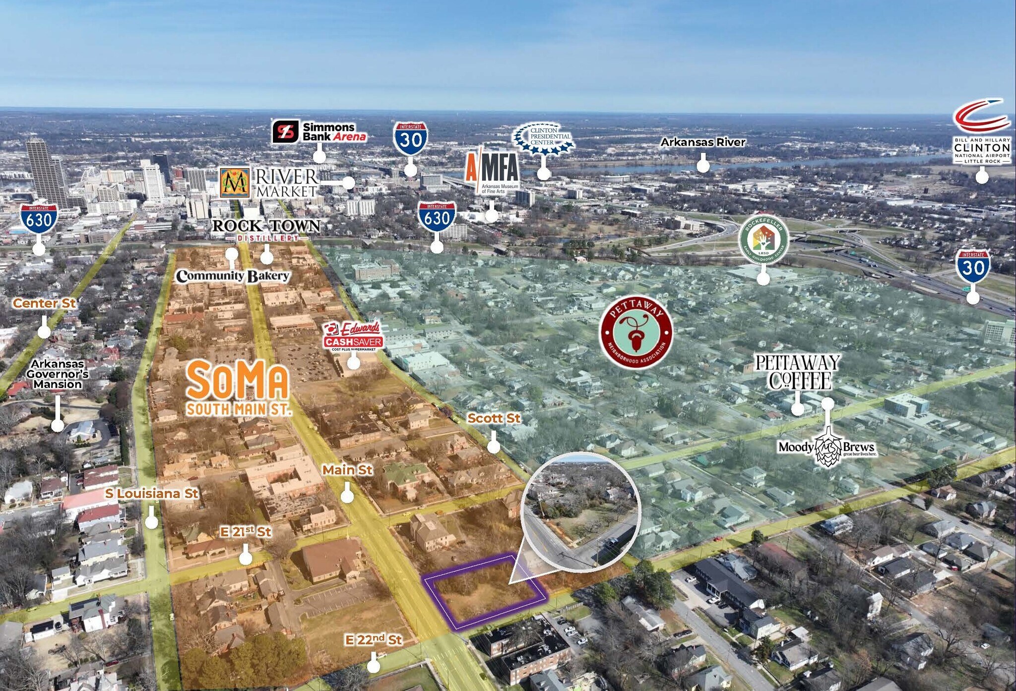 Main St & E 22nd st, Little Rock, AR à vendre Photo principale– Image 1 sur 17