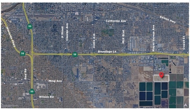 1501 Mount Vernon Ave, Bakersfield, CA - Vue aérienne  vue de carte