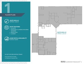 8252-8280 Clairemont Mesa Blvd, San Diego, CA à louer Plan d’étage– Image 1 sur 1