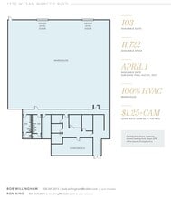1370 W San Marcos Blvd, San Marcos, CA à louer Plan d’étage– Image 1 sur 1