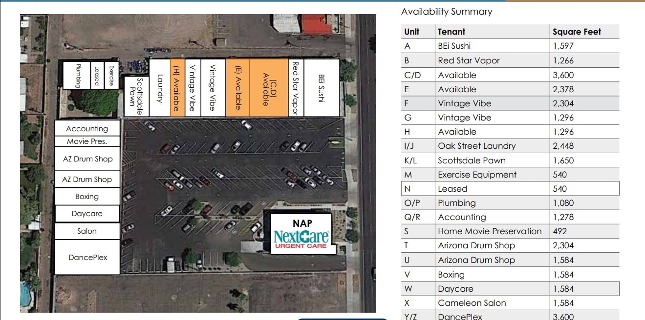 2200 N Scottsdale Rd, Scottsdale, AZ à louer Plan de site– Image 1 sur 1