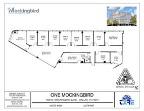 1420 W Mockingbird Ln, Dallas, TX à louer Plan d’étage– Image 1 sur 1