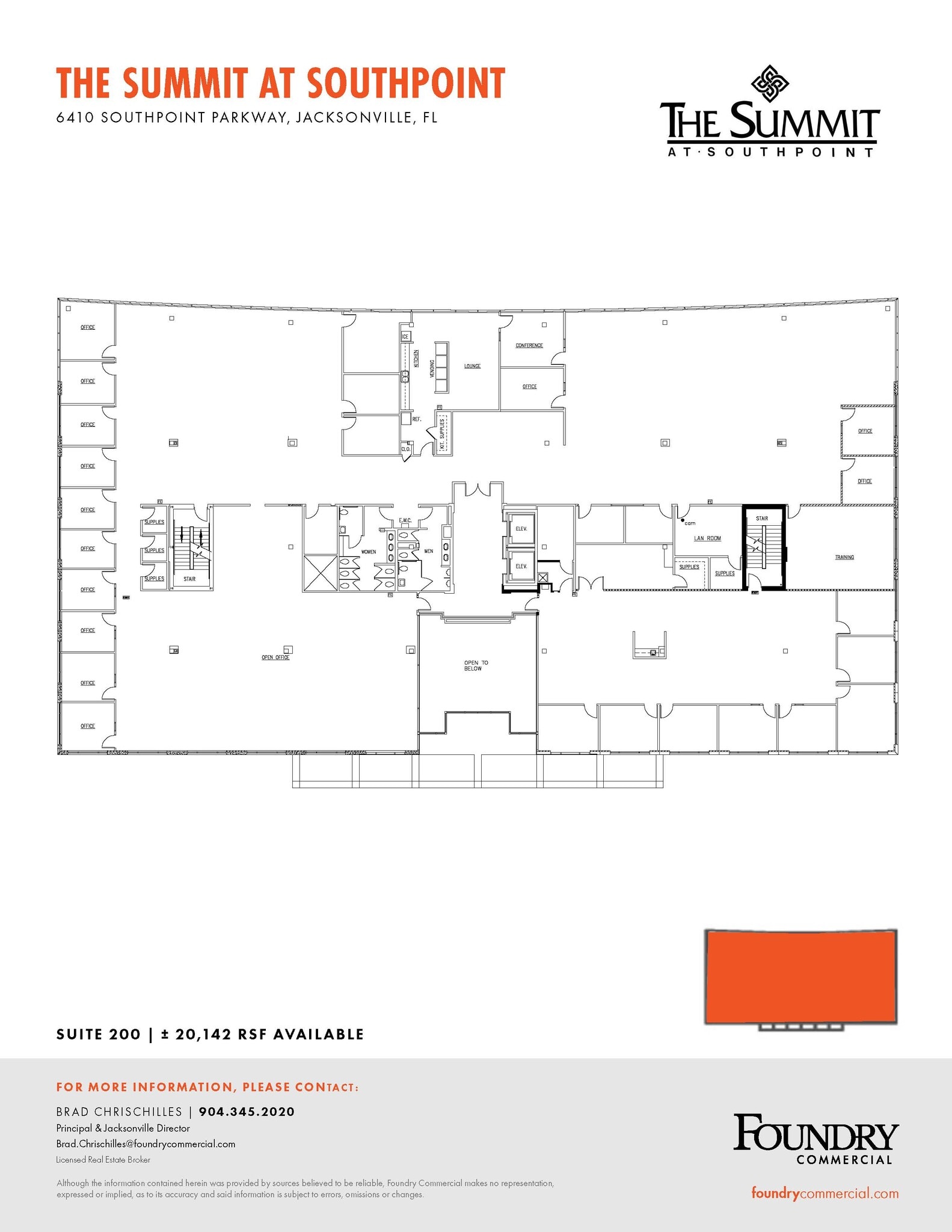 6420 Southpoint Pky, Jacksonville, FL à louer Plan d’étage– Image 1 sur 1