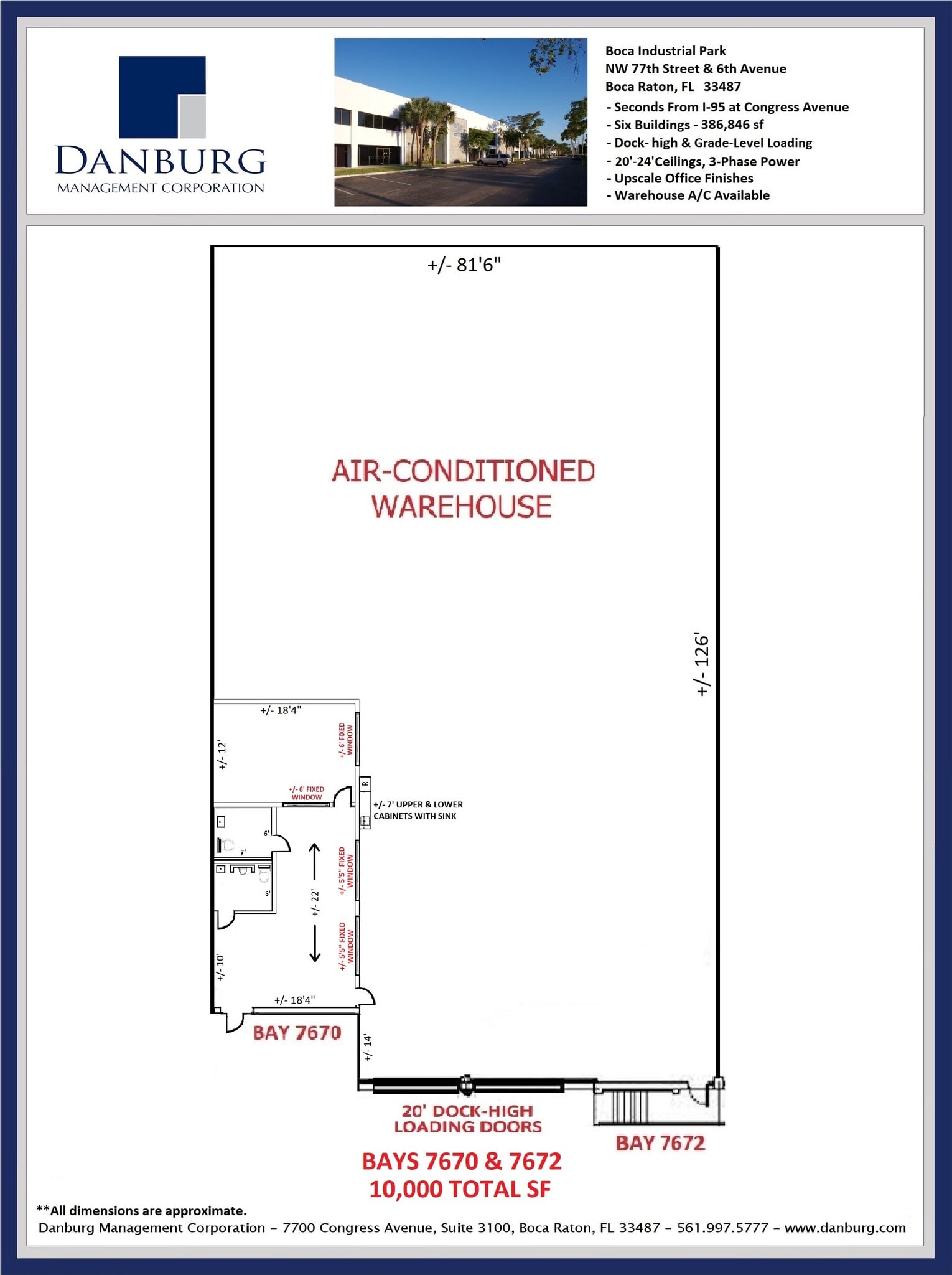 7640-7696 NW 6th Ave, Boca Raton, FL à louer Plan d’étage– Image 1 sur 1