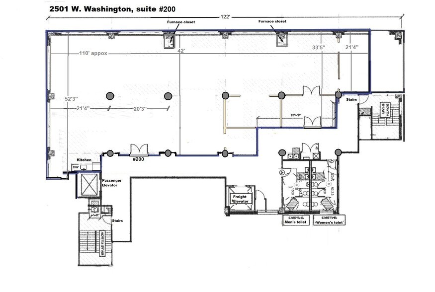 2501 W Washington Blvd, Chicago, IL à louer - Plan d’étage – Image 2 sur 10