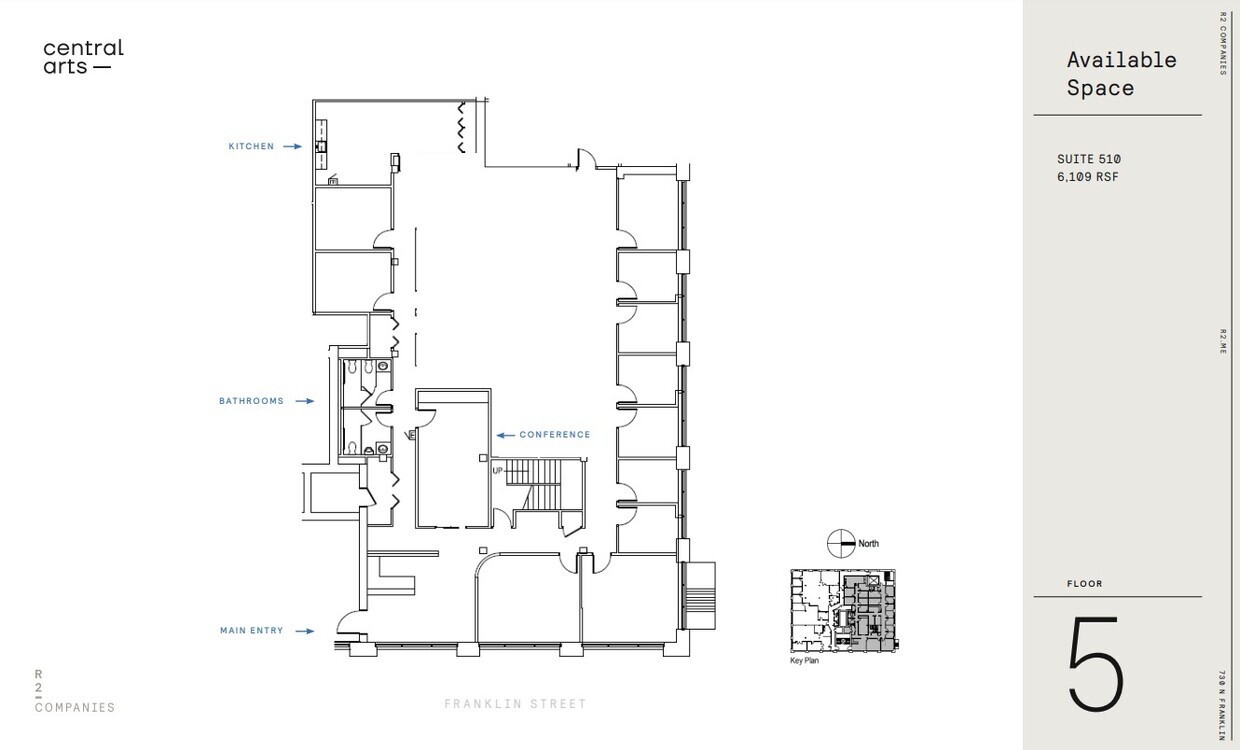 730 N Franklin St, Chicago, IL à louer Plan d’étage– Image 1 sur 1