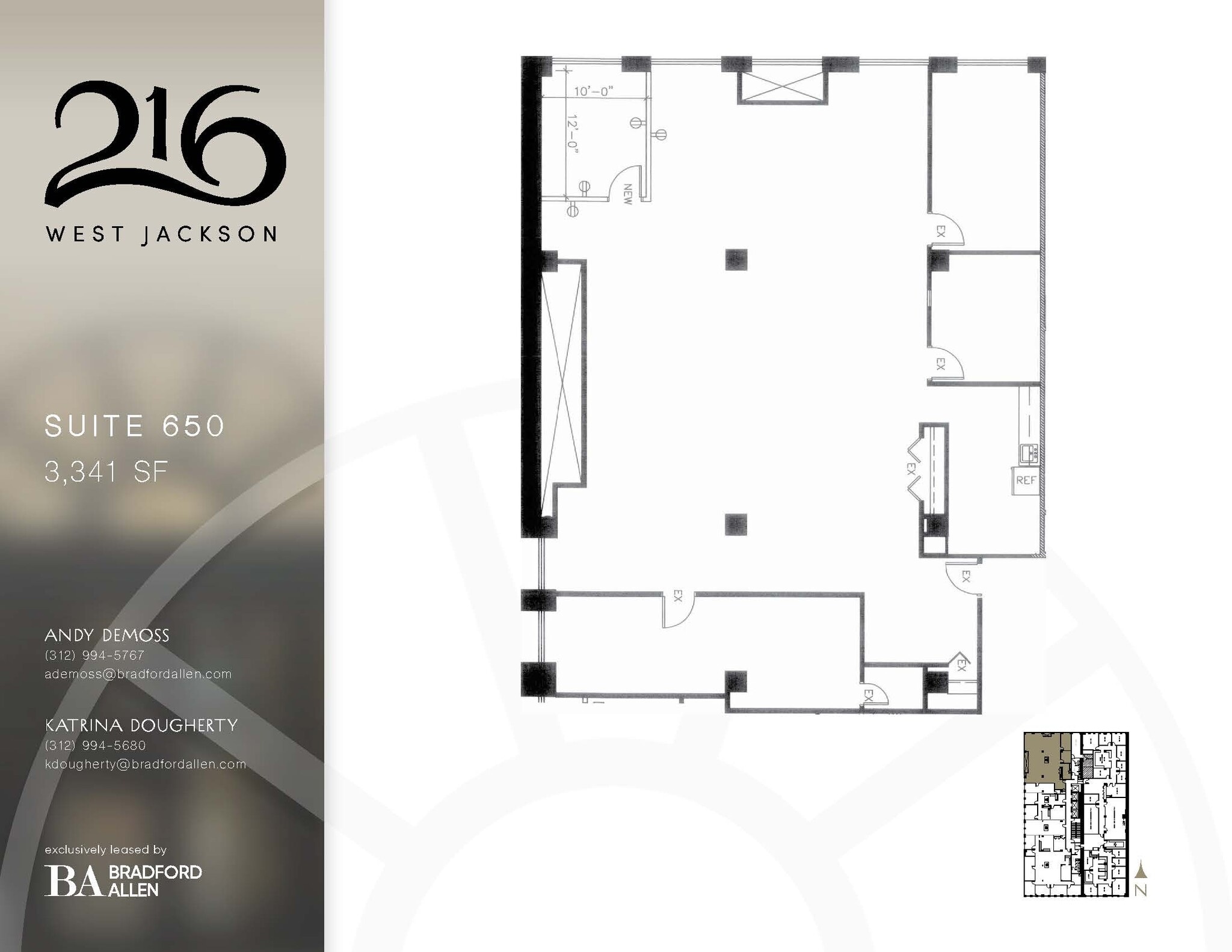 216 W Jackson Blvd, Chicago, IL à louer Plan d’étage– Image 1 sur 1