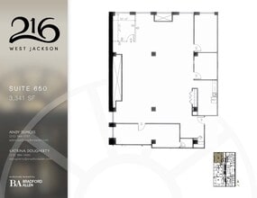 216 W Jackson Blvd, Chicago, IL à louer Plan d’étage– Image 1 sur 1