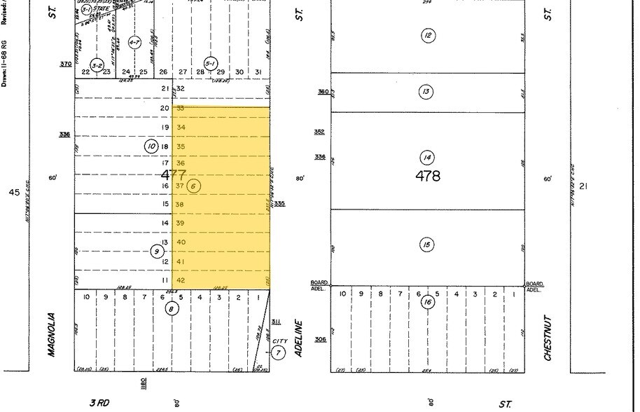 335 Adeline St, Oakland, CA à vendre - Plan cadastral – Image 3 sur 3