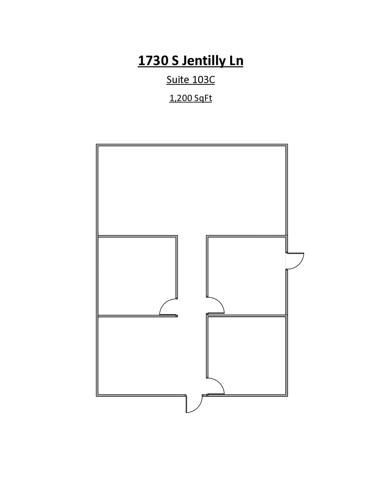 1730 S Jentilly Ln, Tempe, AZ à louer Plan d’étage– Image 1 sur 1