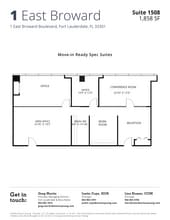 1 E Broward Blvd, Fort Lauderdale, FL à louer Plan d’étage– Image 1 sur 1