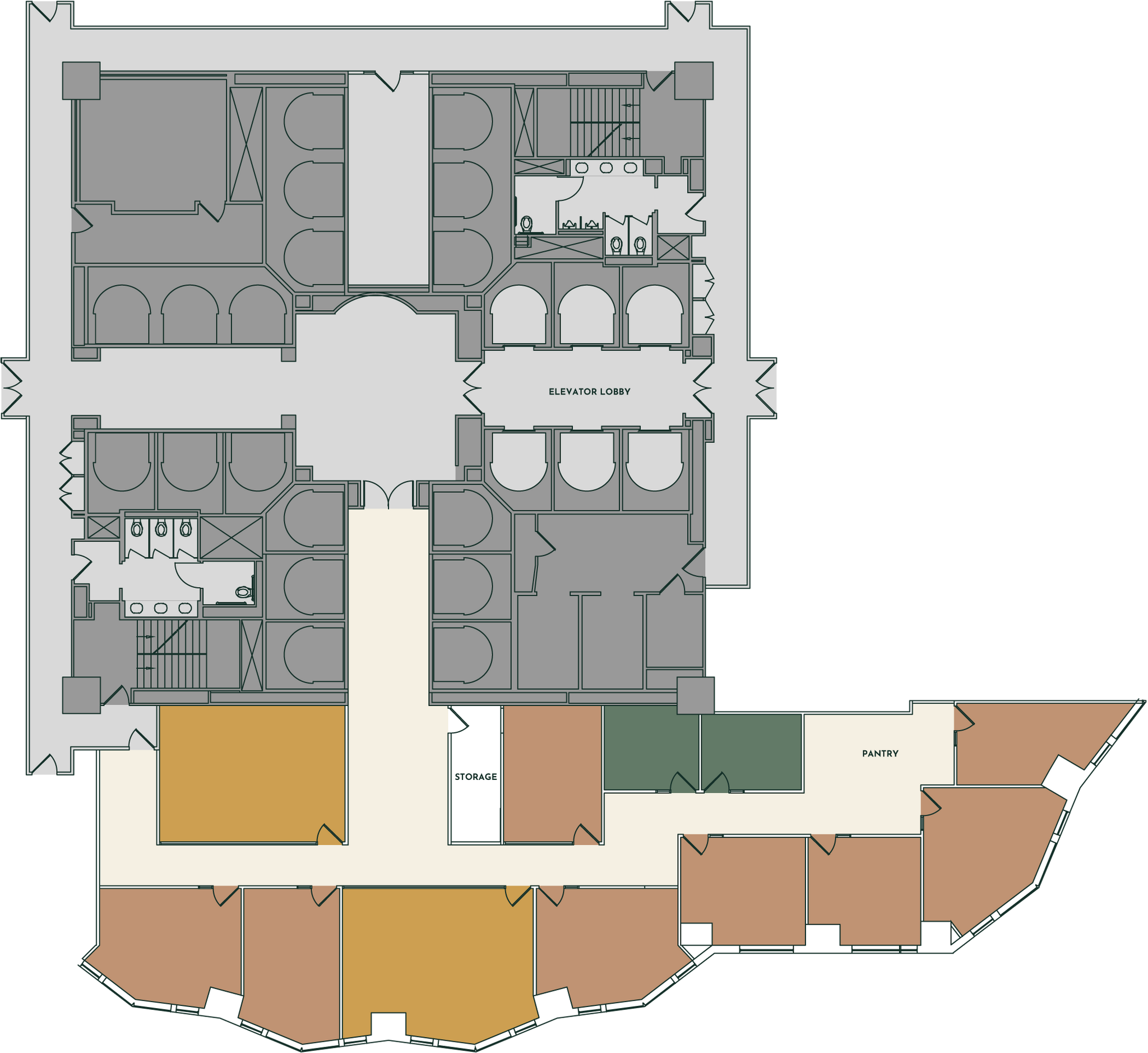 633 W 5th St, Los Angeles, CA à louer Plan d’étage– Image 1 sur 1