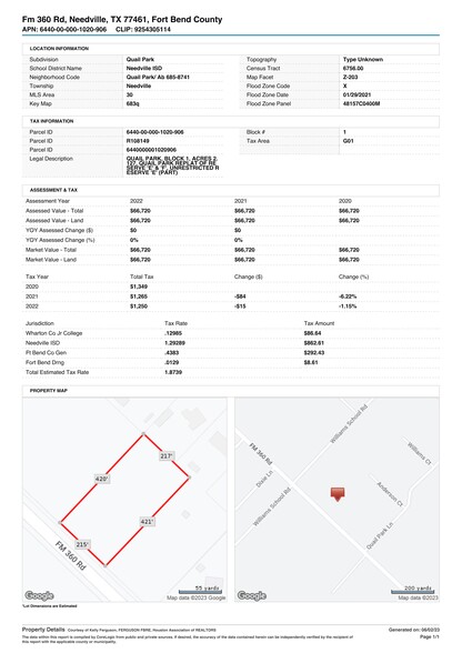 FM 360/ Williams School Rd, Needville, TX à vendre - Plan de site – Image 3 sur 4