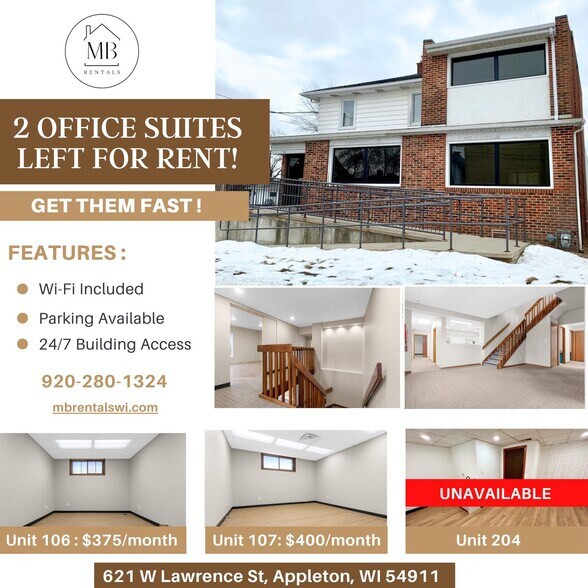 621 W Lawrence St, Appleton, WI à louer - Photo de l’immeuble – Image 1 sur 22
