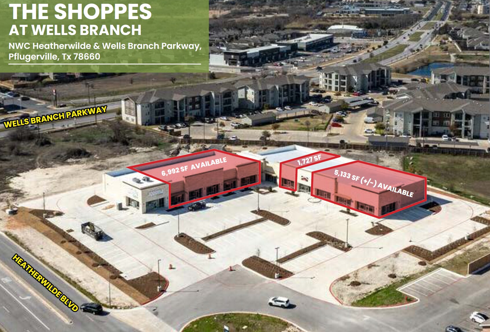 Heatherwide & Wells Branch Pkwy, Pflugerville, TX à louer Photo de l’immeuble– Image 1 sur 9