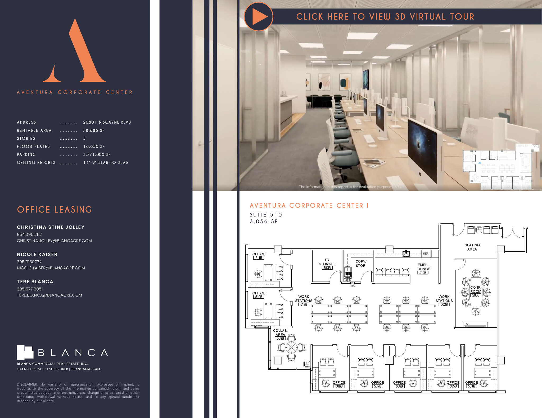 20801-20807 Biscayne Blvd, Aventura, FL à louer Plan d’étage– Image 1 sur 1