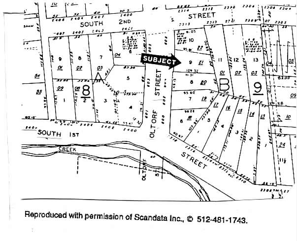 606 W Oltorf, Austin, TX à vendre - Plan cadastral – Image 1 sur 3