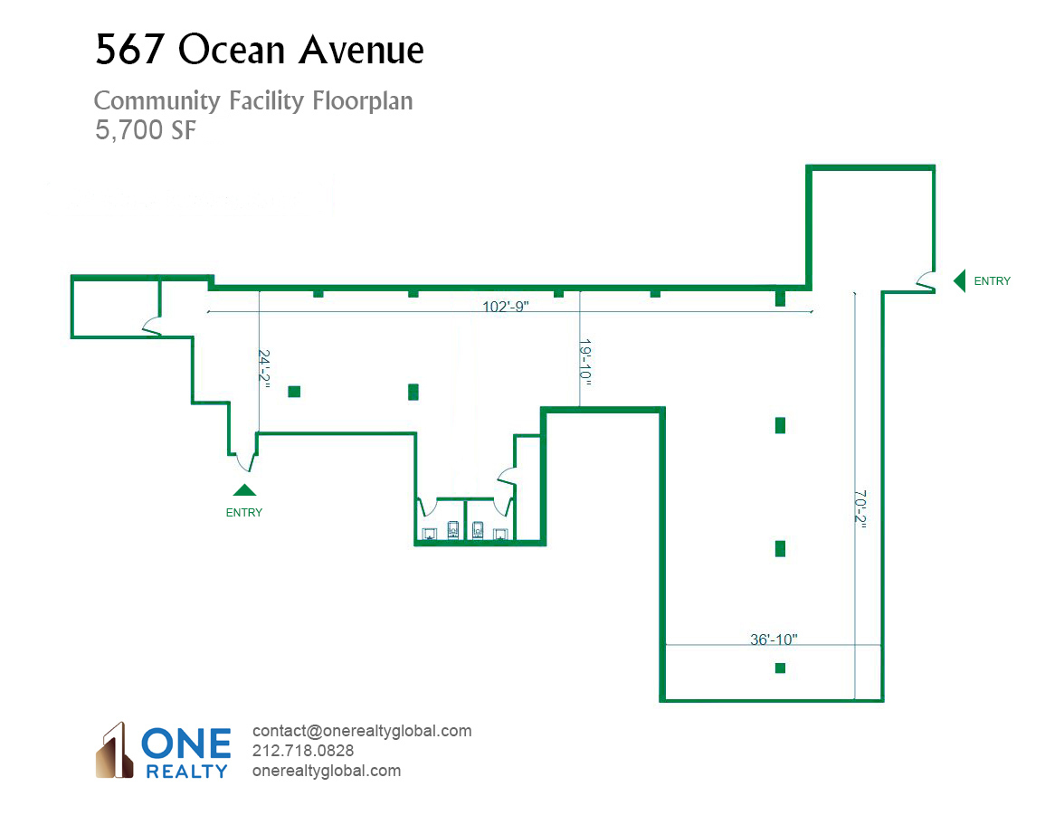 567 Ocean Ave, Brooklyn, NY à louer Plan d’étage– Image 1 sur 7