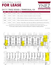 26111 Ynez Rd, Temecula, CA à louer Plan de site– Image 1 sur 1