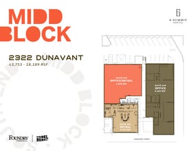 2400-2406 Dunavant St, Charlotte, NC à louer Plan d’étage– Image 1 sur 7