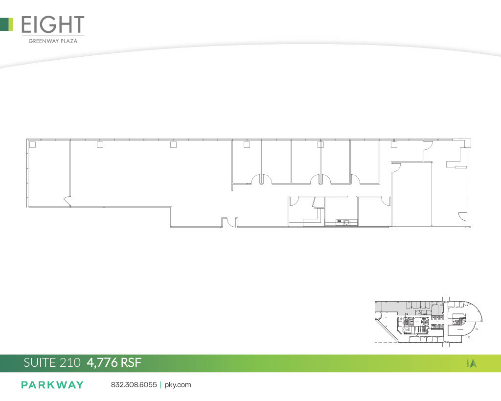 8 Greenway Plz, Houston, TX à louer Plan d’étage– Image 1 sur 1