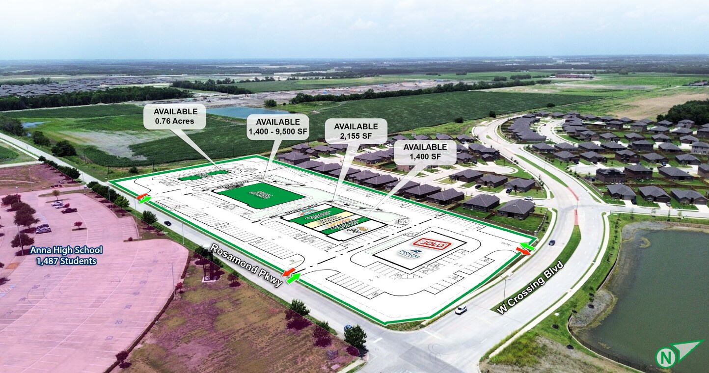NWC of West Crossing & Rosamond Pkwy blvd, Anna, TX à louer Photo de l’immeuble– Image 1 sur 11