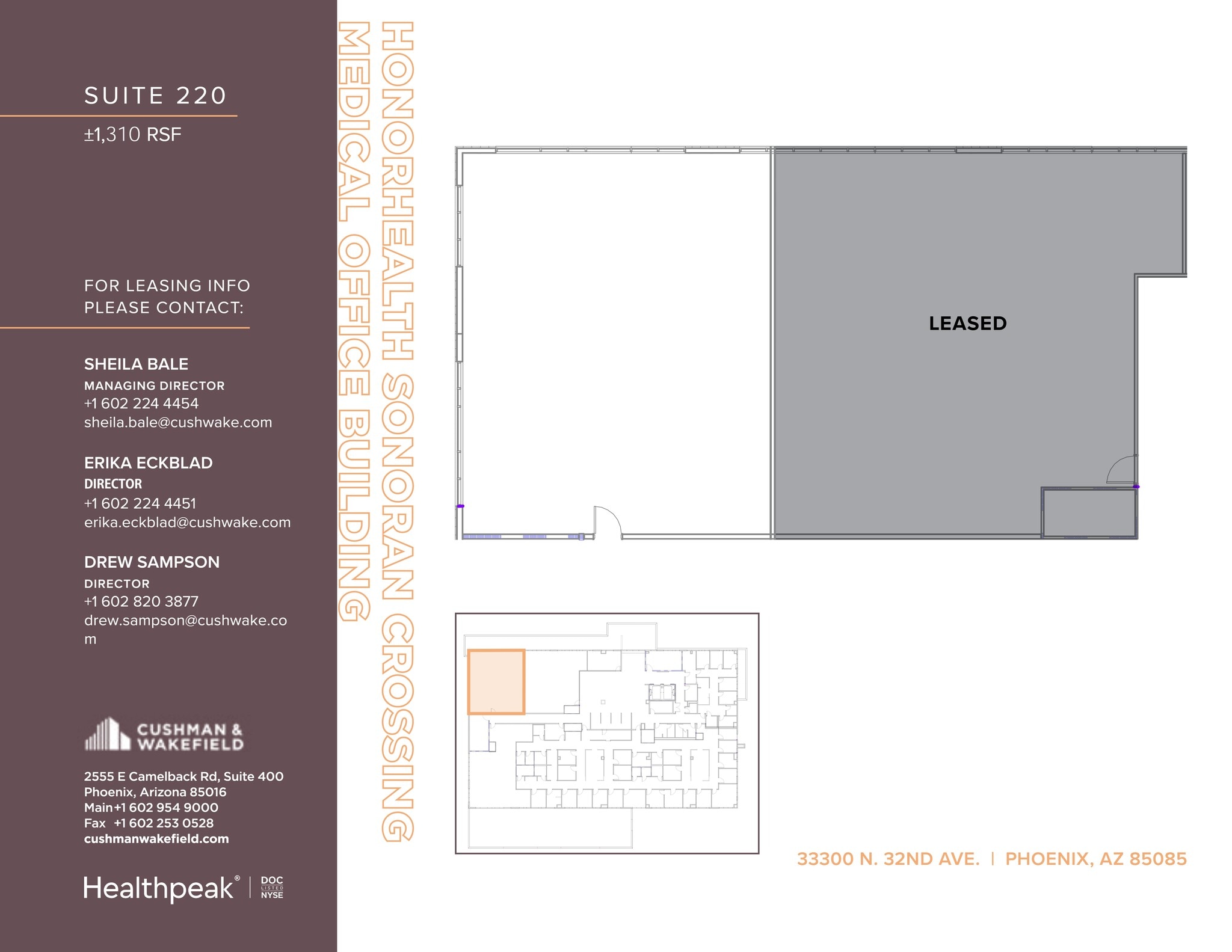 33300 N 32nd Ave, Phoenix, AZ à louer Plan de site– Image 1 sur 1